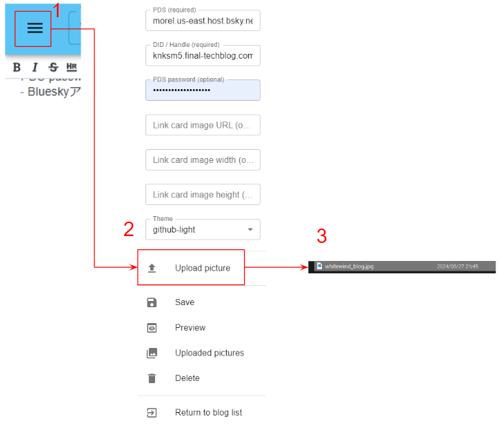 Upload Procedure