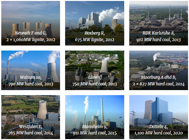 New German coal plants